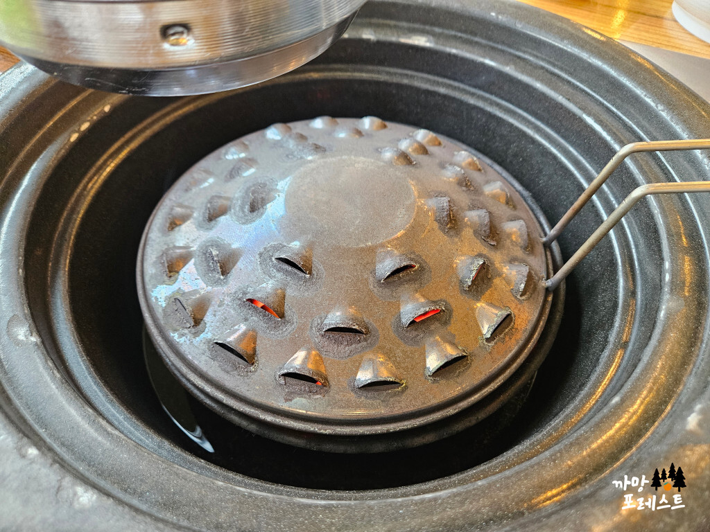 동탄 송도갈비 화로 세팅