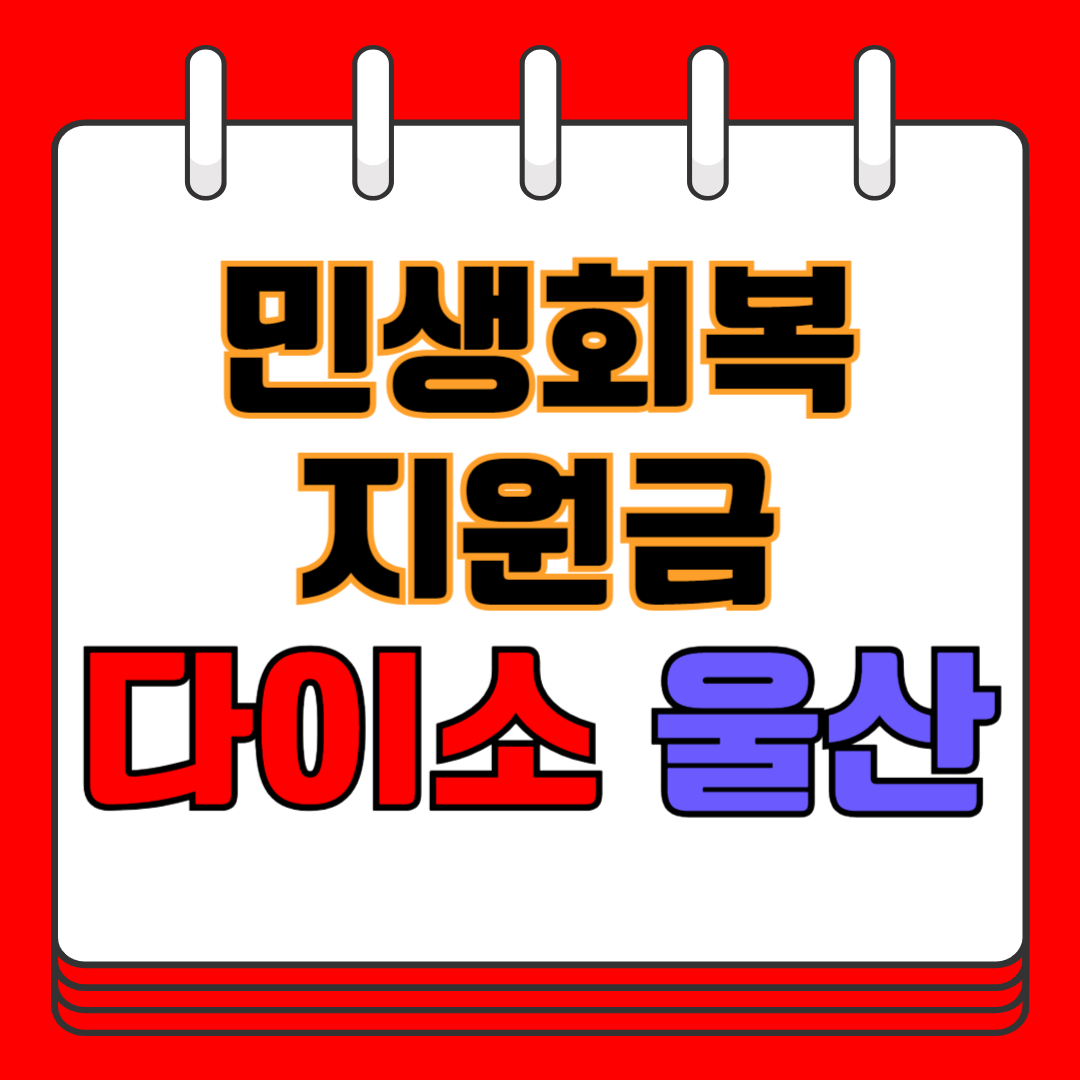 민생회복 지원금 다이소