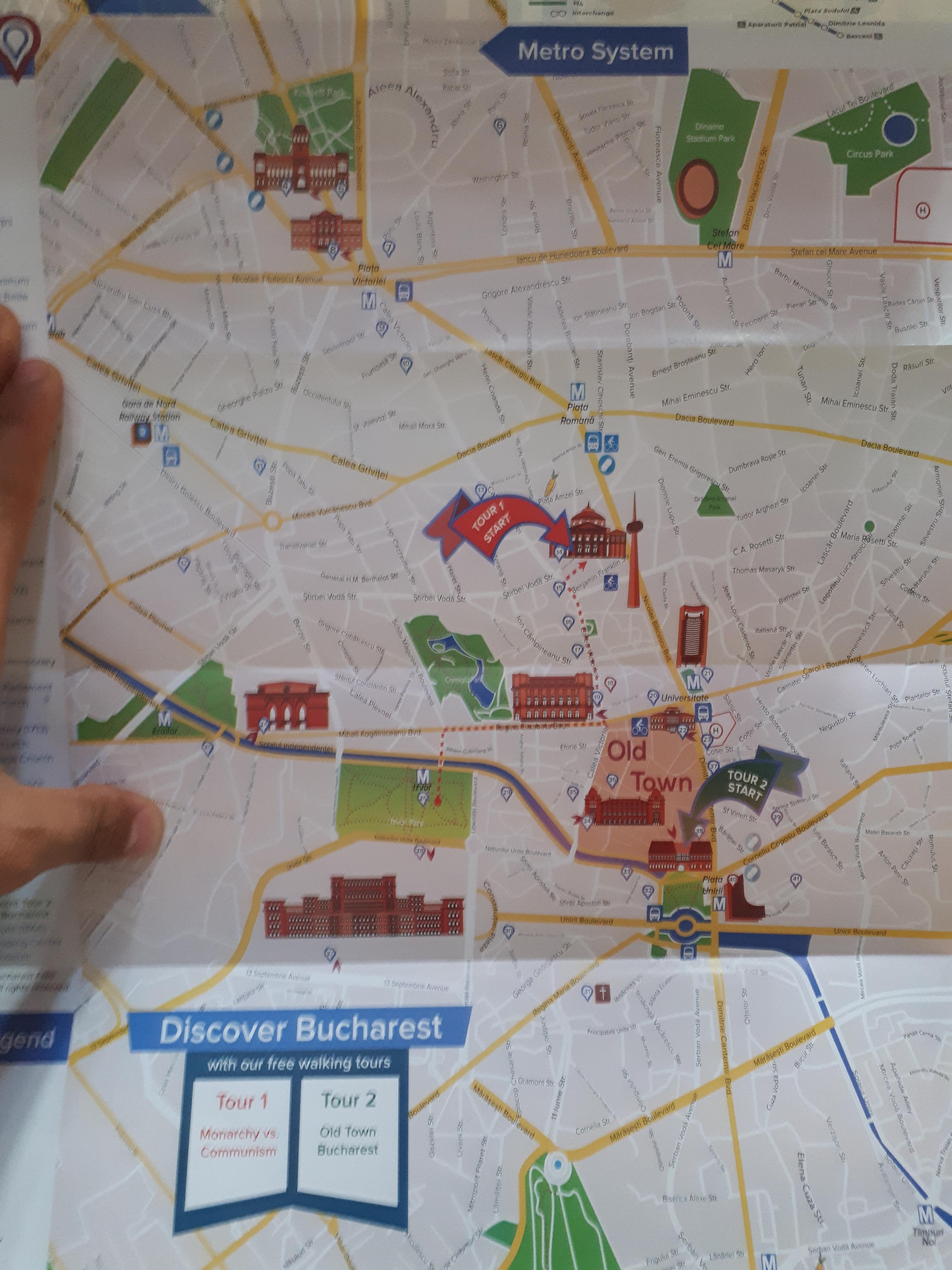 루마니아 부쿠레슈티 올드 타운 립스카니 지구지도