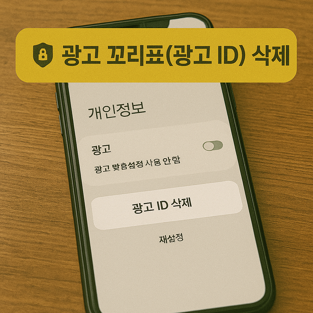 광고 꼬리표(광고 ID) 삭제