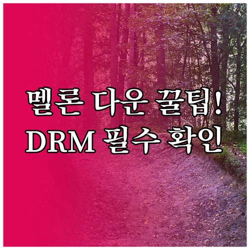 멜론 다운로드 음원 이용권 연동 및 ..