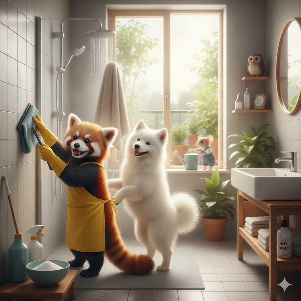 곰팡이 피기 쉬운 욕실·베란다, 습기 잡는 간단 루틴