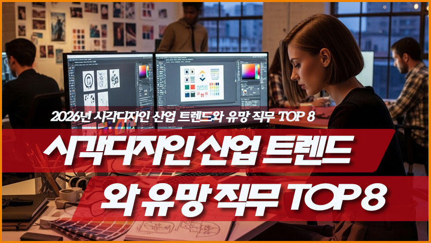 2026 시각디자인 취업 직무 그래픽 브랜드 UX UI 영상 패키지 디자이너