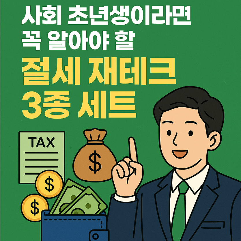사회 초년생이라면 꼭 알아야 할 절세 재테크 3종 세트