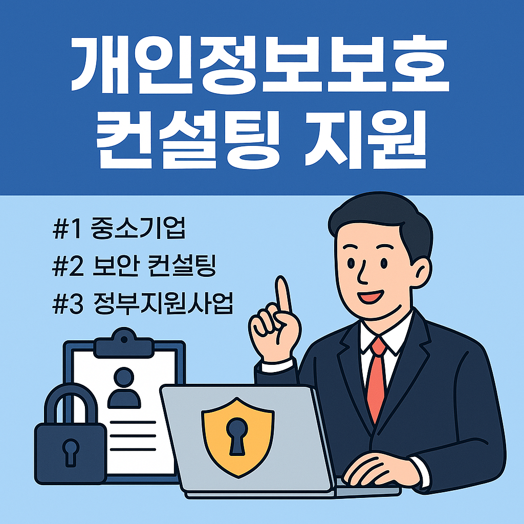 2025 개인정보보호 컨설팅 지원사업, 중소기업이라면 지금 꼭 신청하세요!