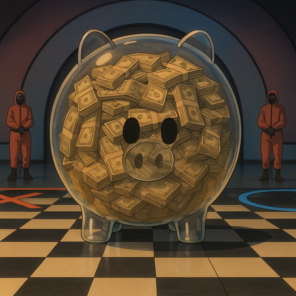 체스판-위-저금통