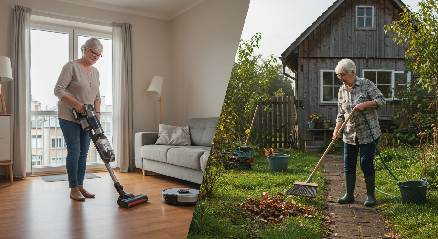 도심/농촌 어르신 청소법 (환경,방식,지원)