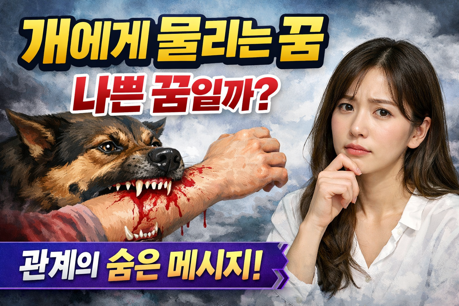 개에게 물리는 꿈