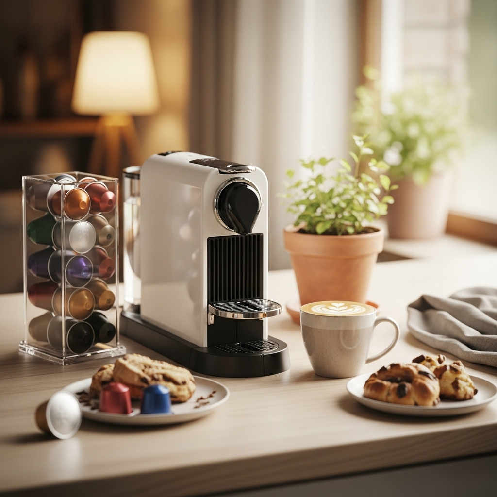 네스프레소 캡슐커피머신으로 꾸민 홈카페