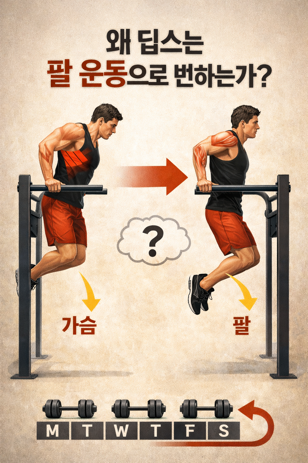 문제 원인: 왜 딥스는 팔 운동으로 변하는가