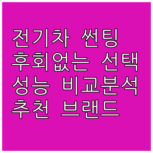 전기차 썬팅, 후회없는 선택! 성능 ..