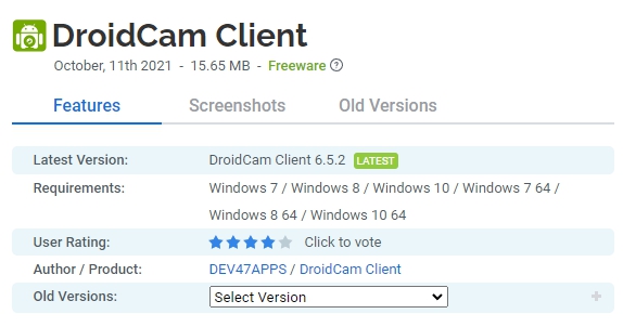 DroidCam-Client