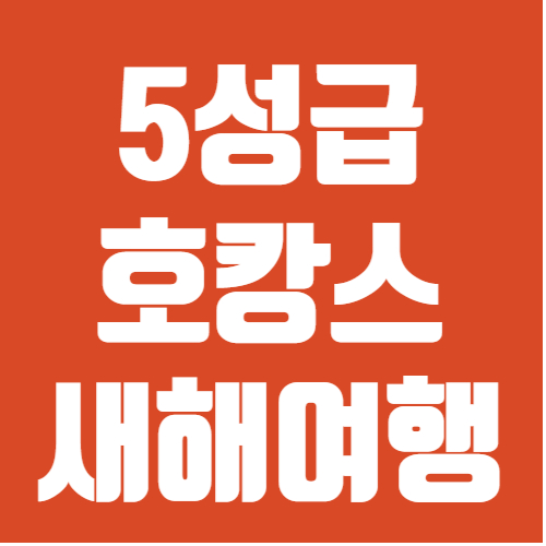 5성급 호캉스 새해여행