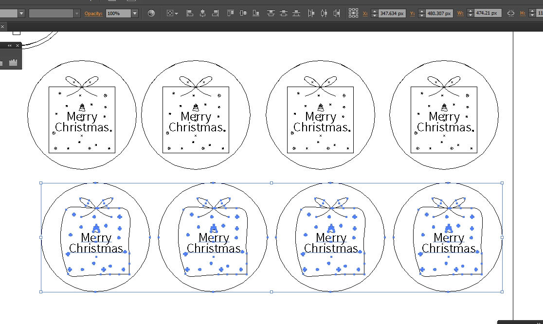 크리스마스 라벨 도안