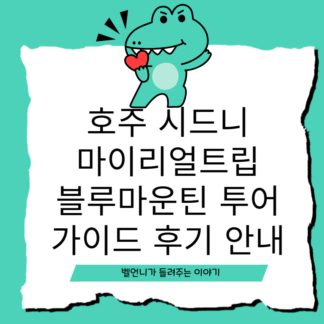 호주 시드니 마이리얼트립 블루마운틴 투어 가이드 후기 안내
