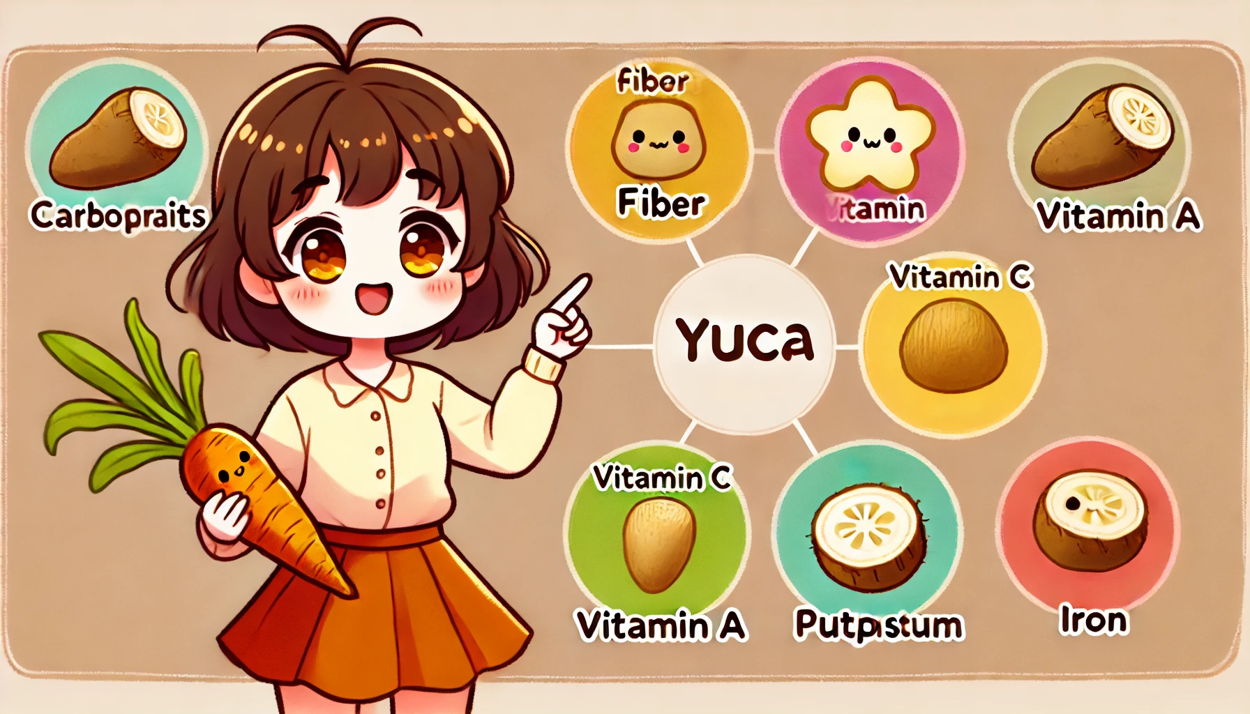 유카의 주요 영양 성분