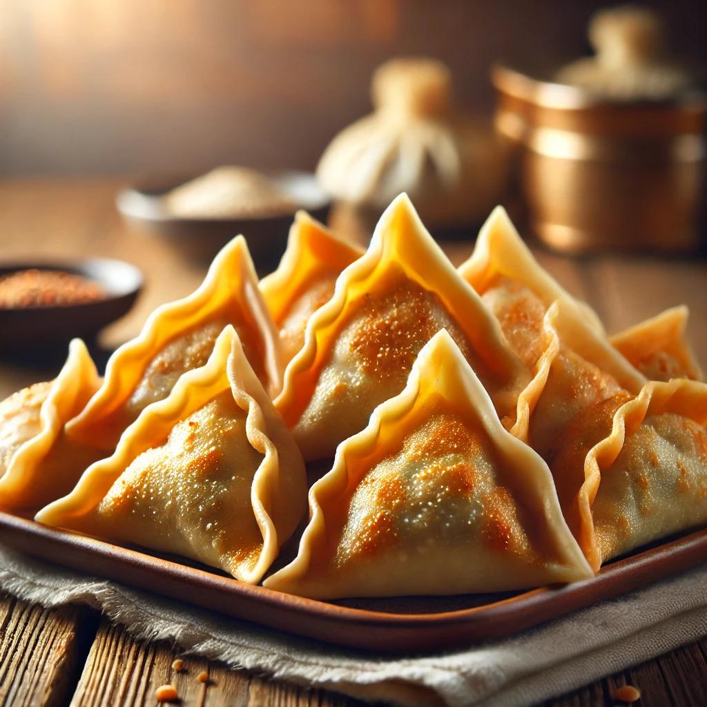 얇은피 삼각 잡채 군만두