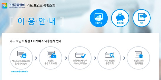 카드포인트 통합조회시스템