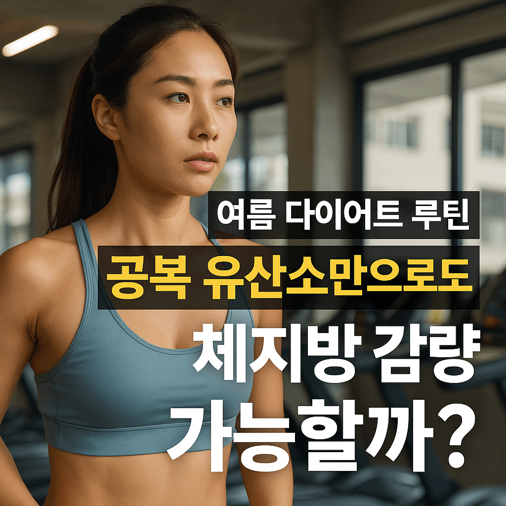 여름 다이어트 루틴, 공복 유산소만으로도 체지방 감량 가능할까