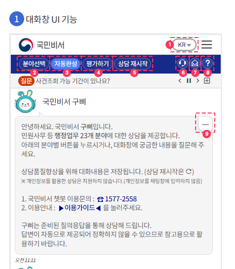 국민비서 홈페이지