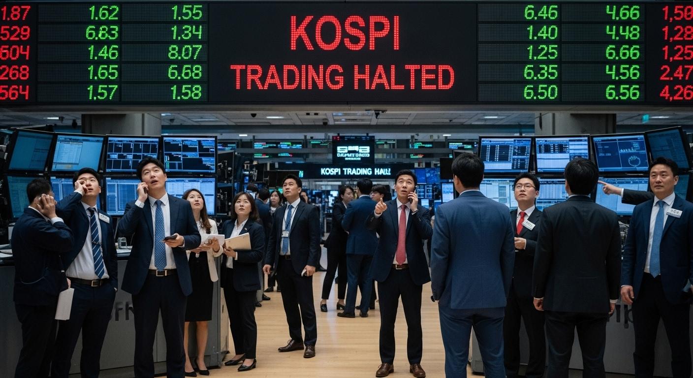 코스피 7분간 거래 정지