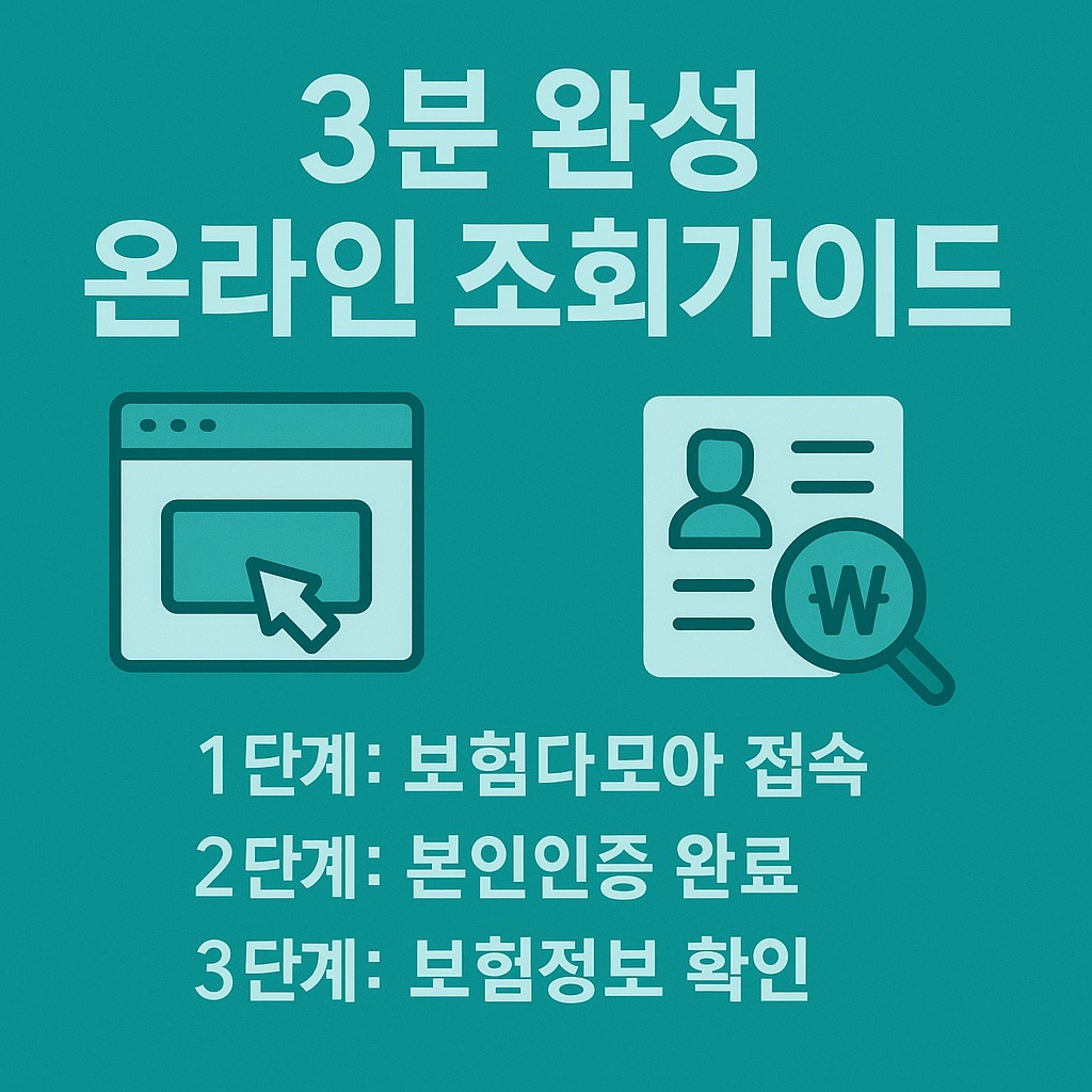 3분 완성 온라인 조회가이드