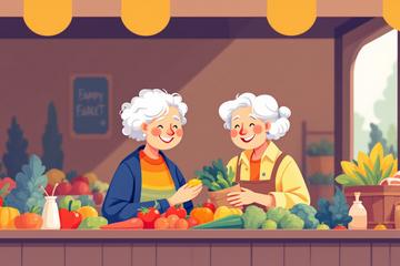 기초연금 혜택받고 좋아하는 노인들