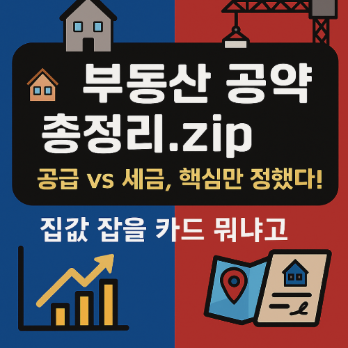 부동산 공약 총정리.zip - 공급 vs 세금, 핵심만 정리했다 썸네일