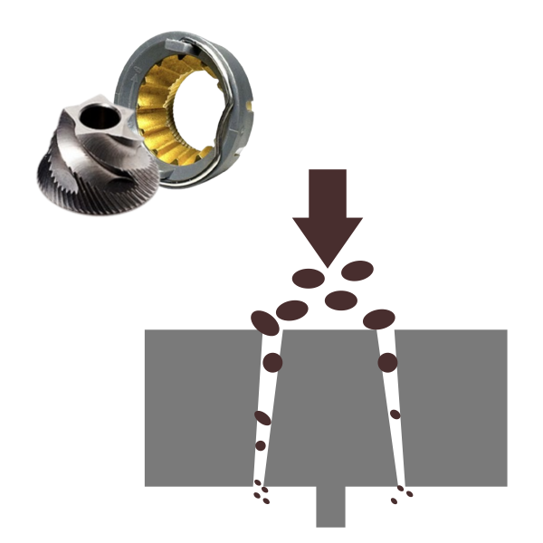 커피 그라인더 종류: 코니컬 버, 플랫 버,클러쉬드 버(Burr) 비교_코니컬 버 콘버와 링버, 그리고 절삭 원리