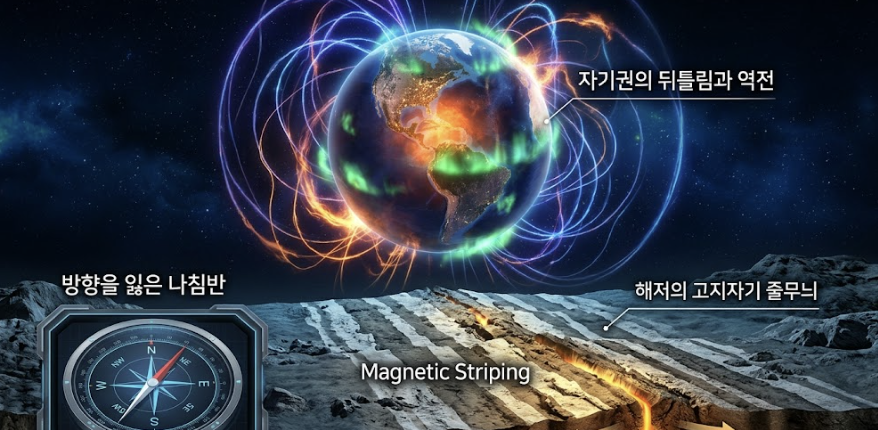 뒤집히는 세계의 예보, 지구 자기장 역전과 대지가 건네는 불안한 약속