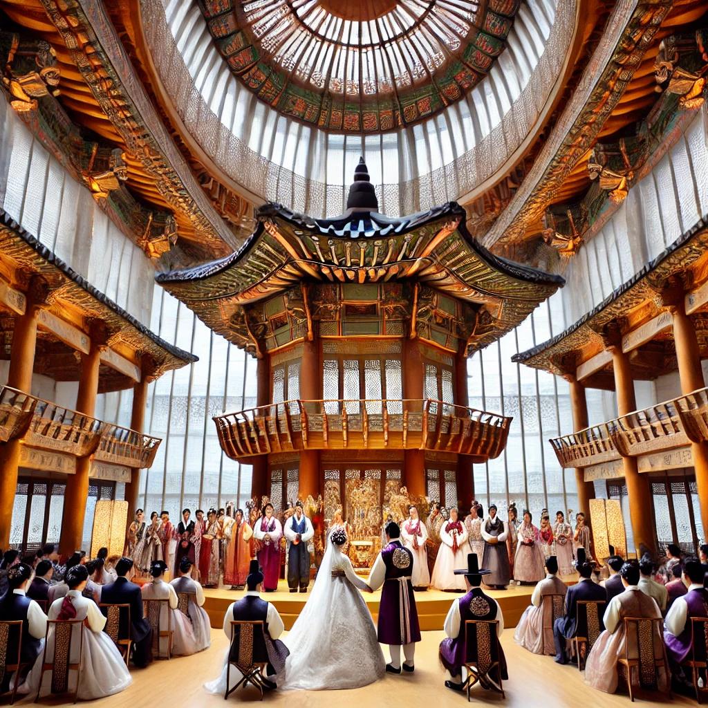 롯데월드 민속박물관 전통혼례장