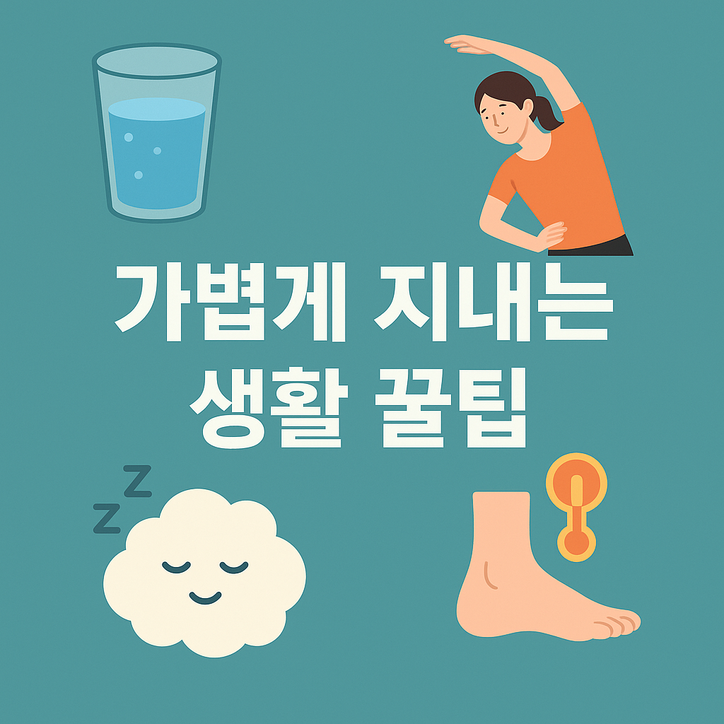 부기 빼는 생활 팁