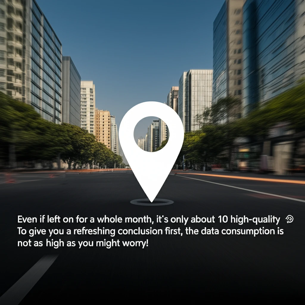 실시간 위치 확인 시 발생하는 데이터..