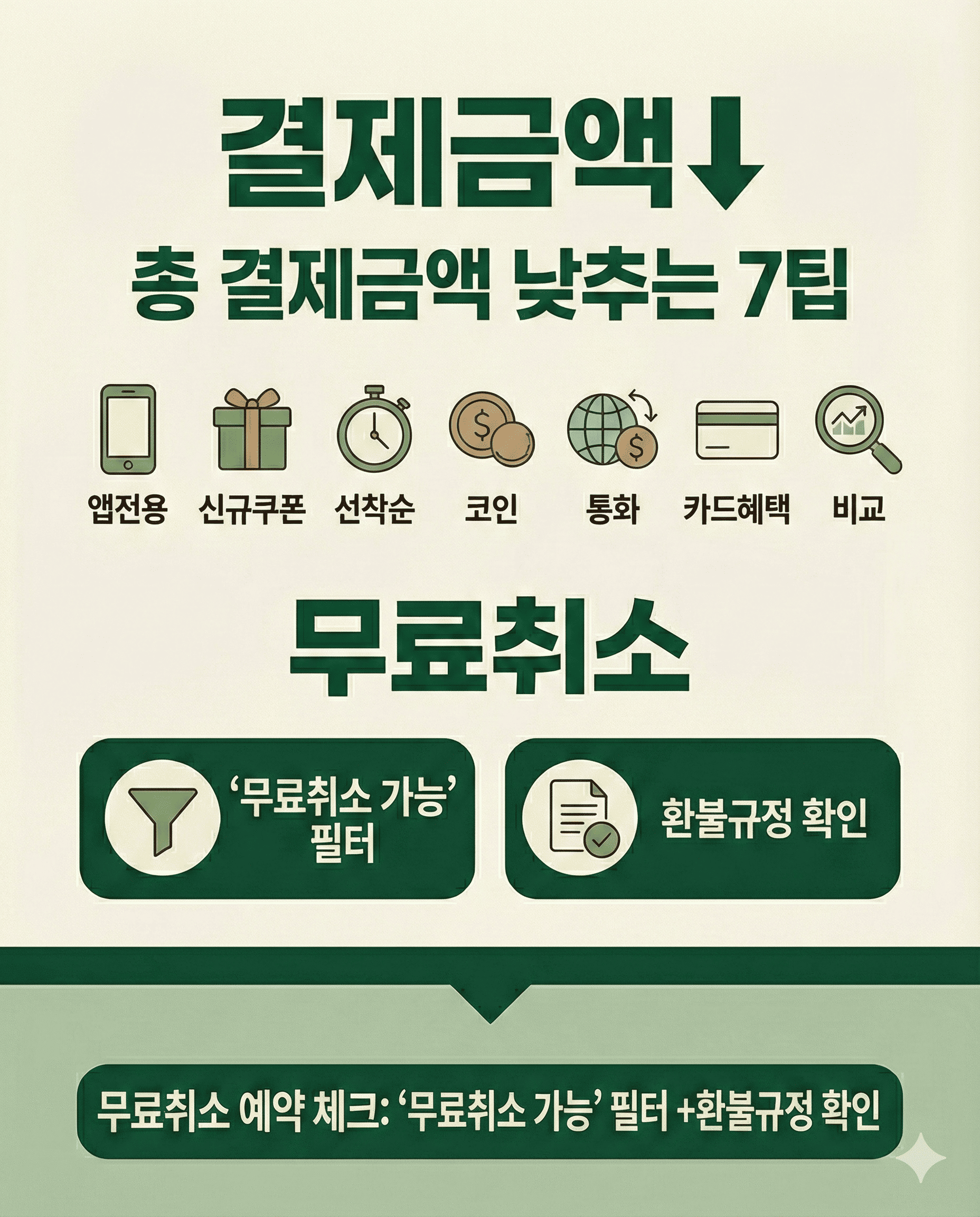 Card with tips to reduce final payment on Trip.com and how to choose free cancellation options