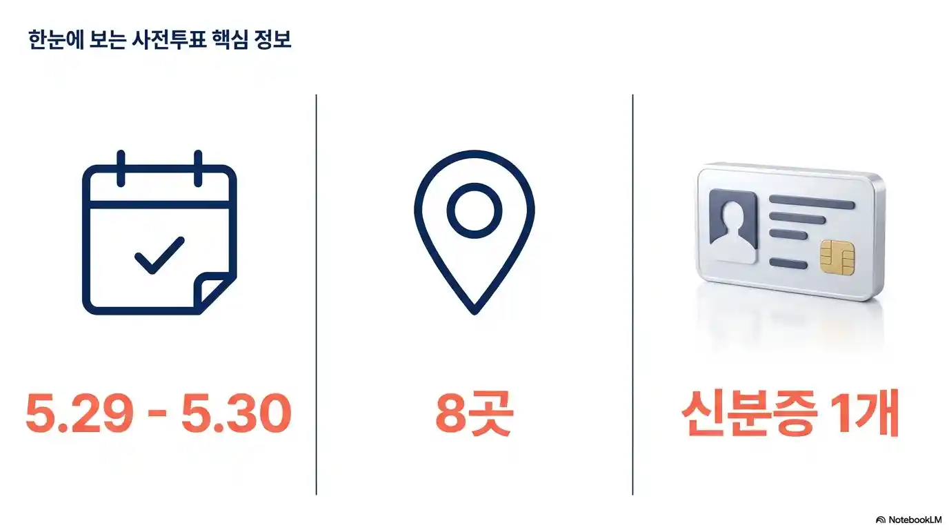 한눈에 보는 사전투표 핵심 정보