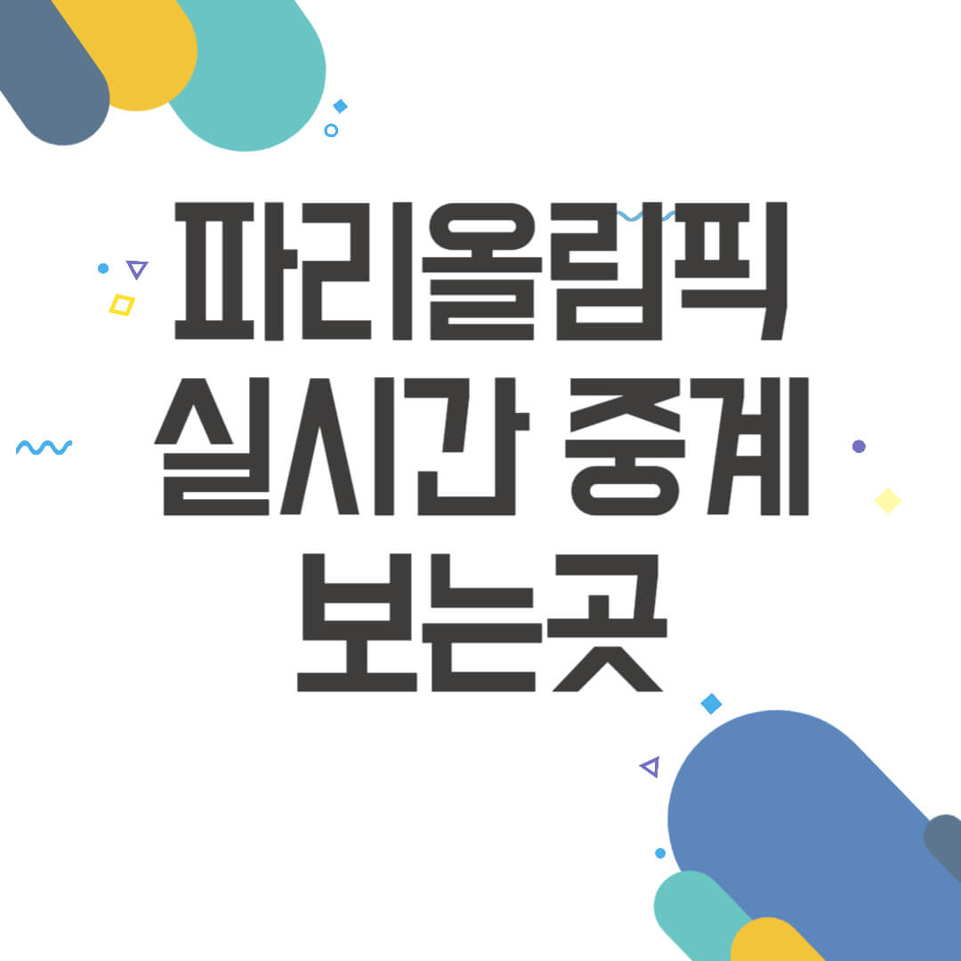 파리올림픽 실시간중계