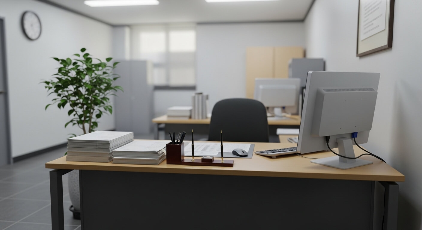 아파트 관리사무소 내부 모습과 장기수선충당금 관리 환경