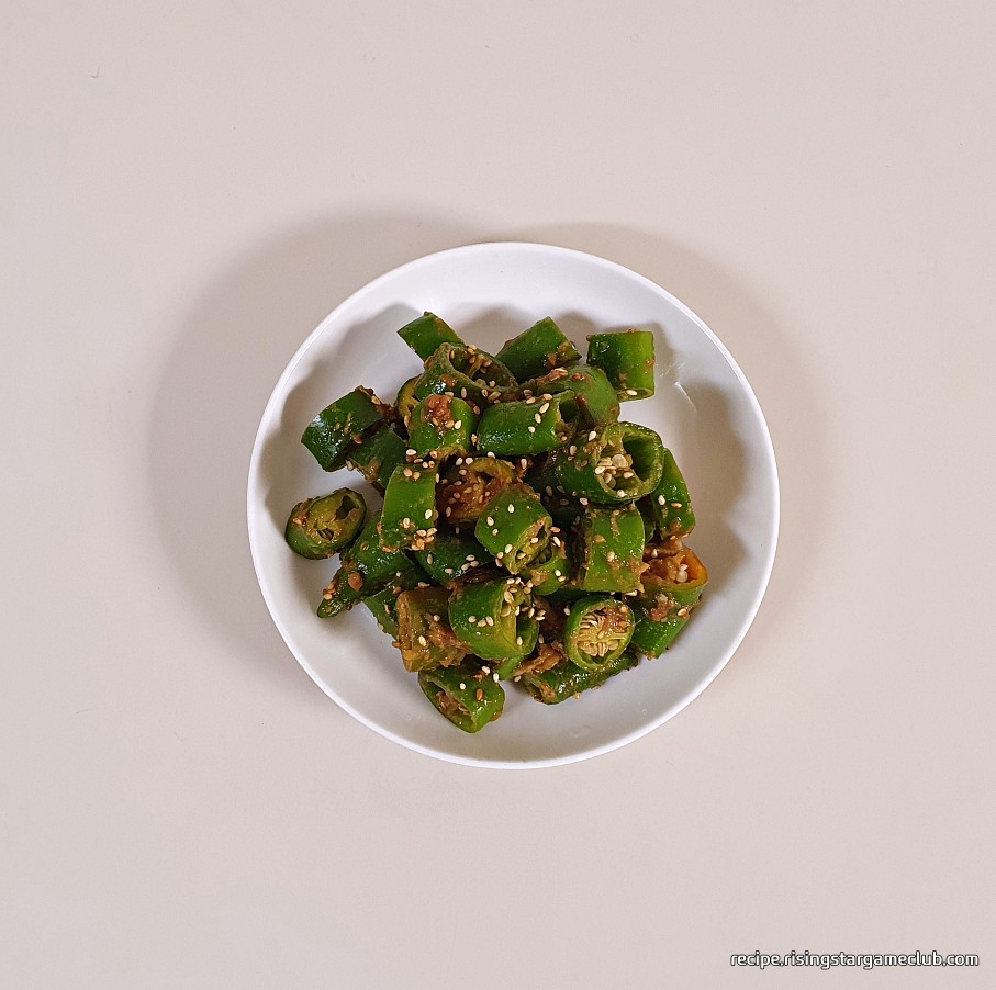 풋고추 된장무침 만들기