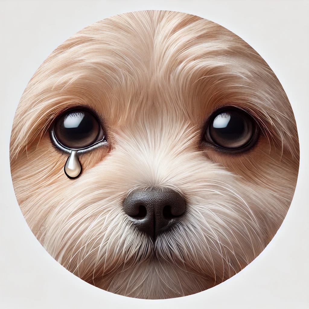 강아지 눈물자국