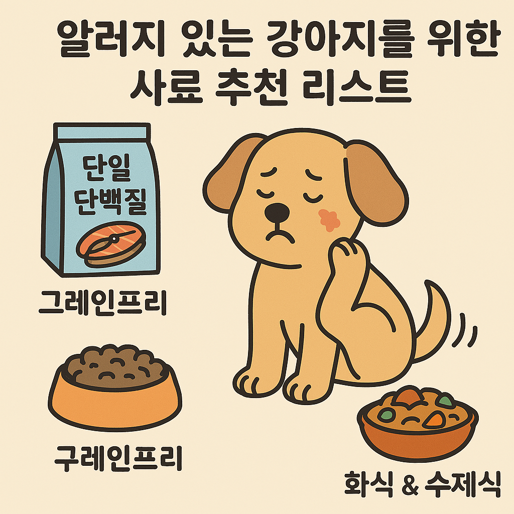 🐶 알러지 있는 강아지를 위한 사료 추천 리스트