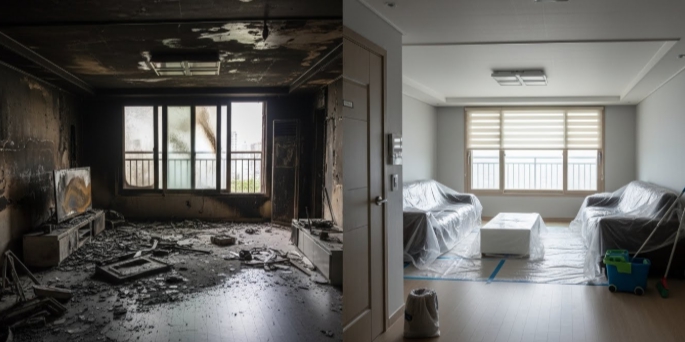 완도 화재 청소 전문