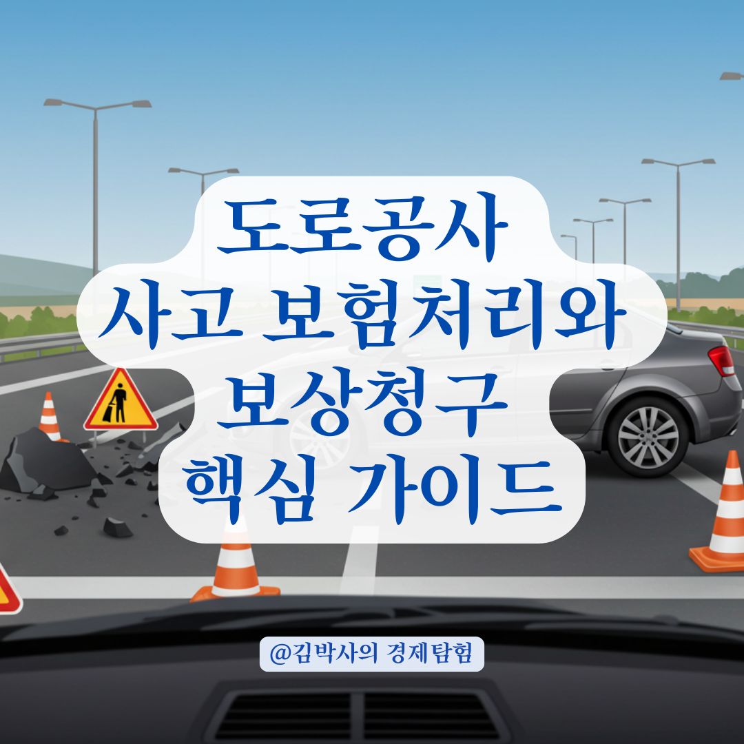 도로공사 구간 사고, 차량 손상 시 보험처리와 보상청구 방법 정리. 🚧