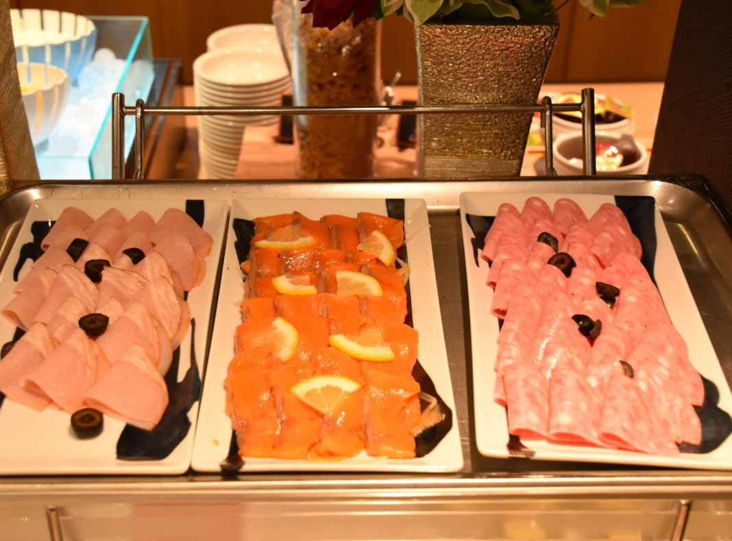 일본의 도미인 호텔의 조식 모습