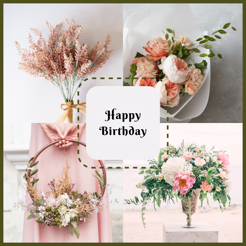 생일 축한 꽃다발 이미지