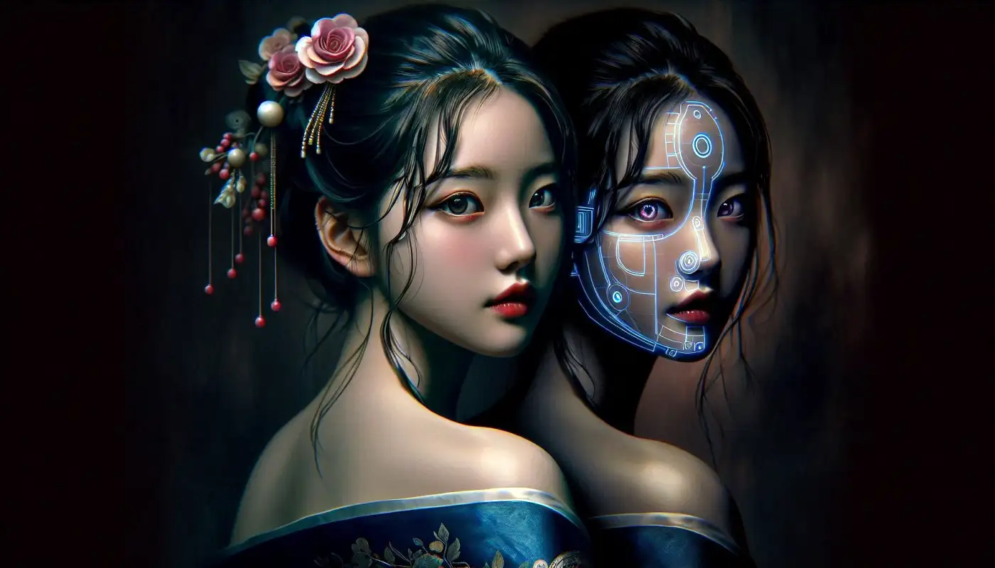 ai-그림-그리는-도구를-사용하는-여성의-모습