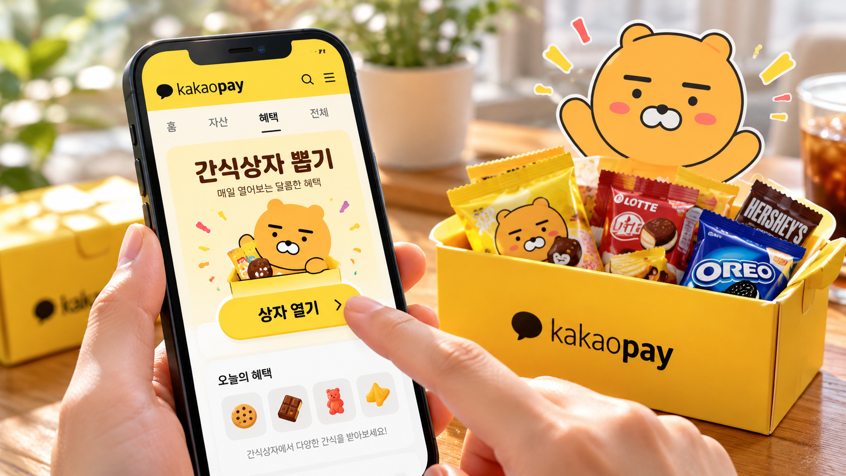카카오페이 간식상자 뽑기 100% 당첨 받는 법 총정리