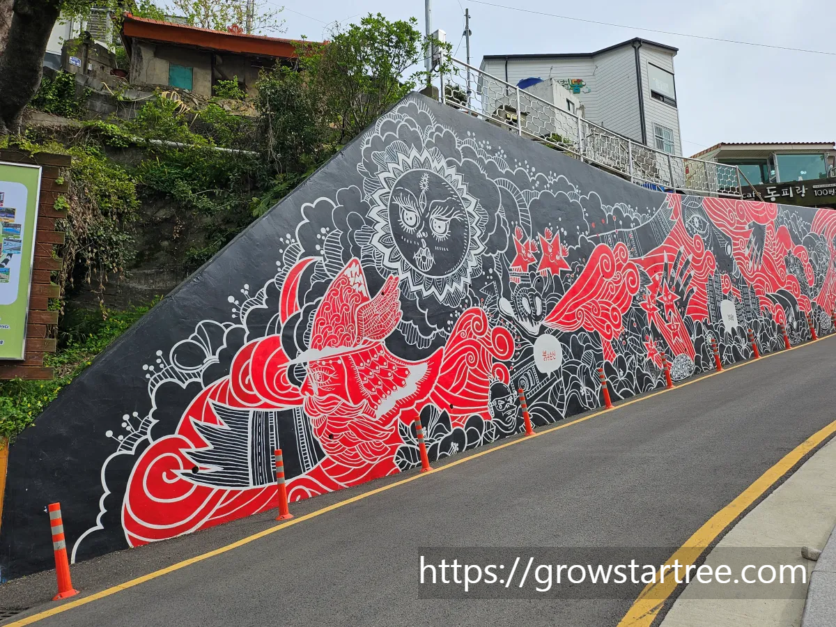 동피랑벽화마을 벽화