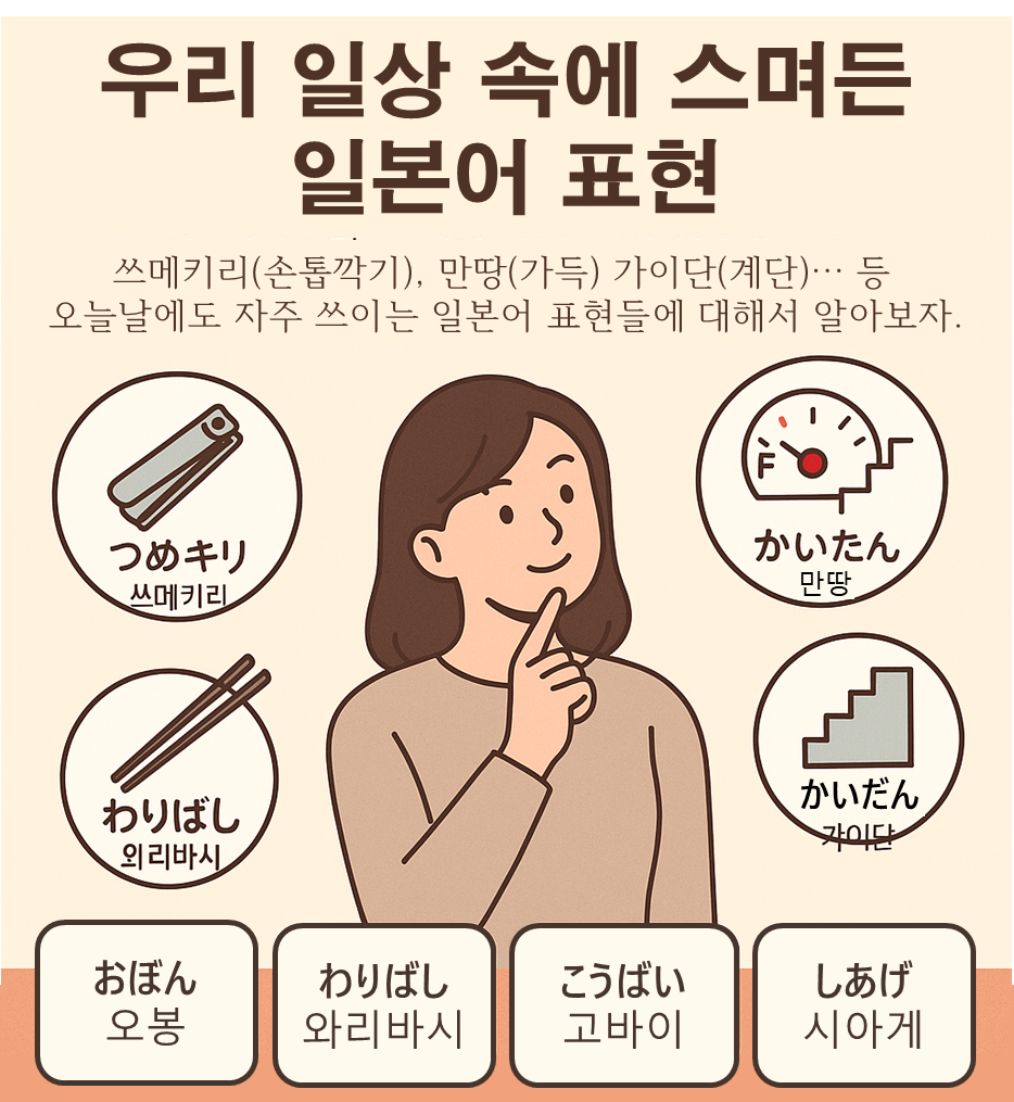 우리 일상 속에 스며든 일본어 표현