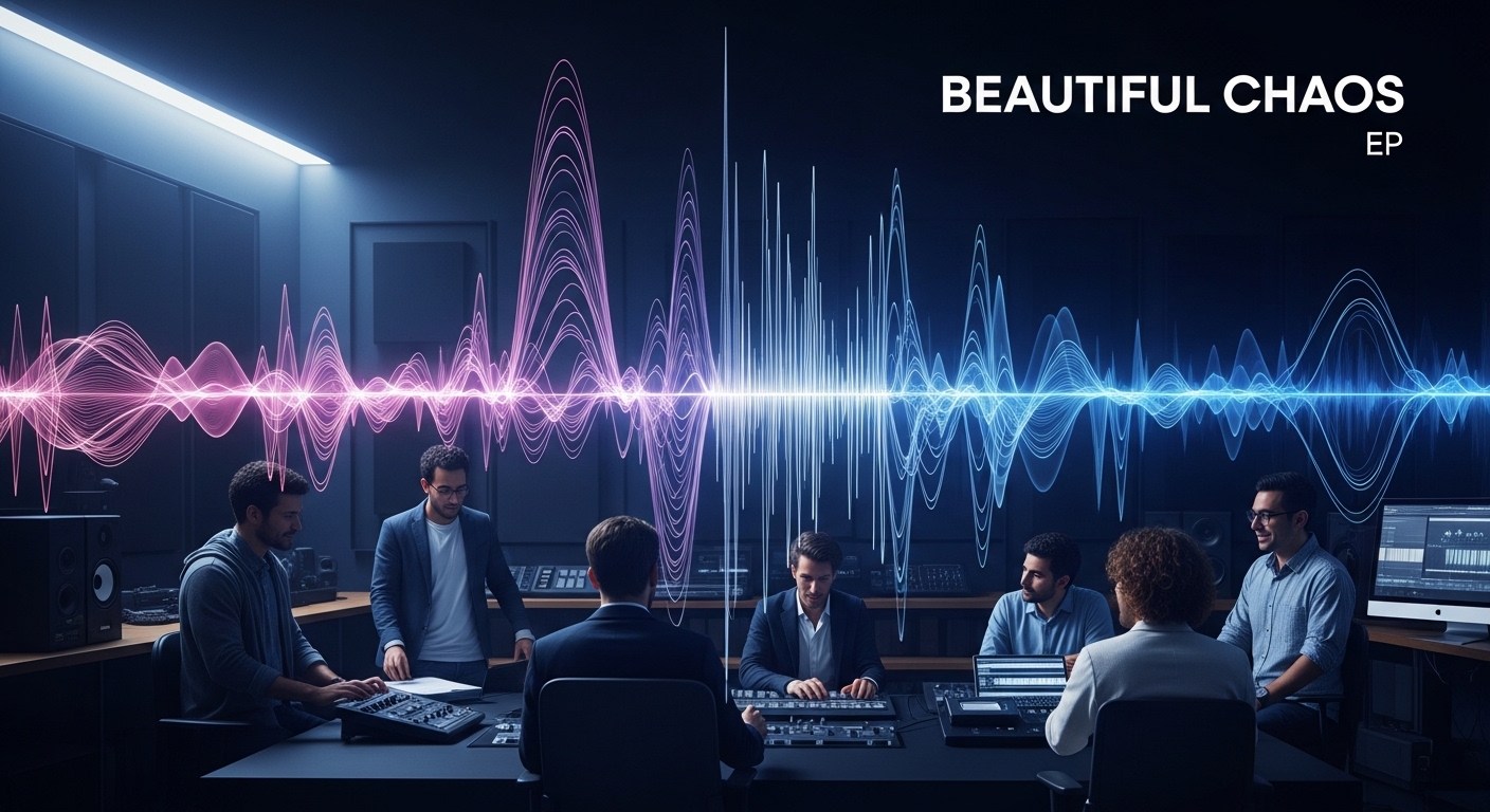 새로운 음악적 시도를 예고하며 기대감을 높이는 캣츠아이의 두 번째 EP 'Beautiful Chaos'의 콘셉트 이미지