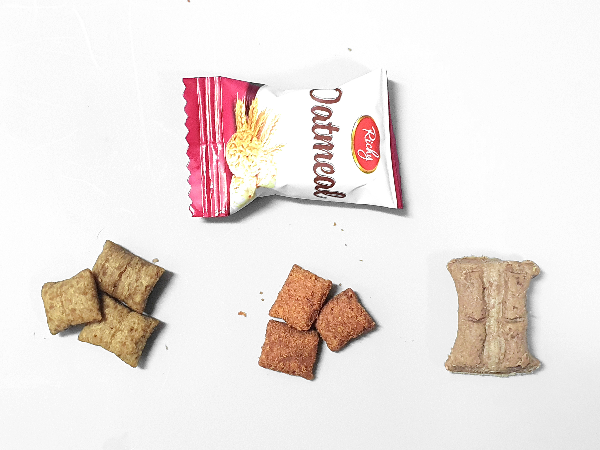 고양이 간식 크기 비교